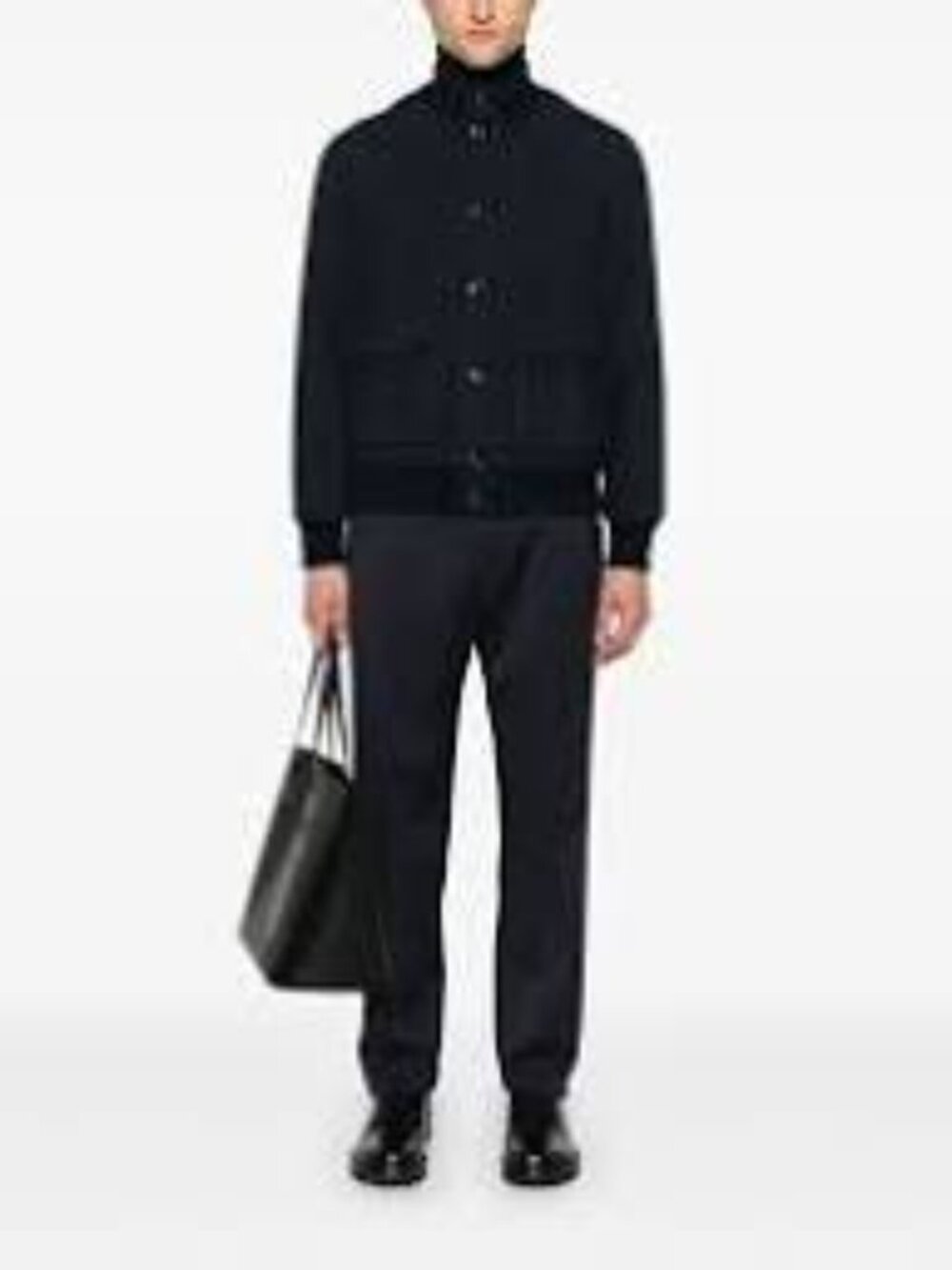 Circolo 1901 button-up high-neck jacket black Cotton Blend Italy  size L/XL